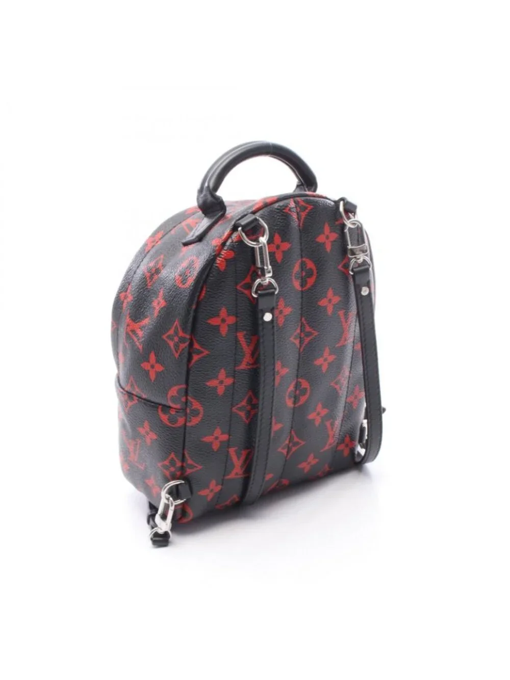 Louis Vuitton Backpack Palm Spring Mini Monogram Enfra Rouge Canvas